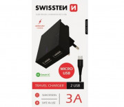 80234500 Swissten cestovní adaptér micro USB Auto Petr